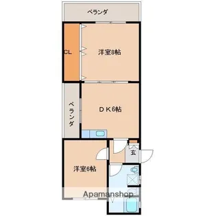 フルータ【G号室】の間取り
