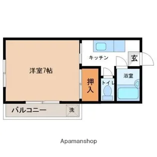 エレメント神宮東Ⅰ【402号室】の間取り