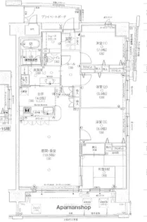 ポレスターアーバンシティ広島【206号室】の間取り