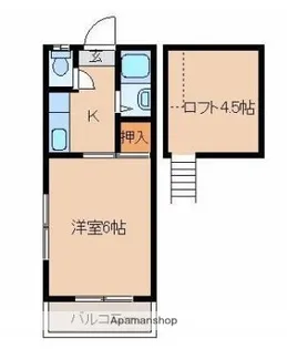 レジデンス三重野【103号室】の間取り