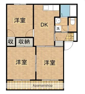 ディアスアーリー【1階】の間取り
