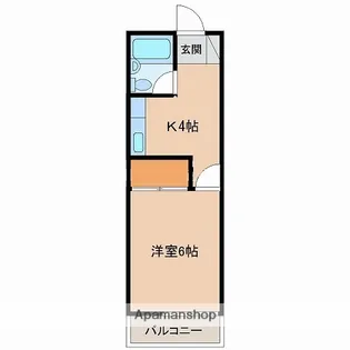 ノリケイコーポ【203号室】の間取り