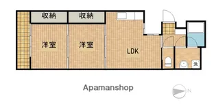 ファミリーマンション青葉Ⅱ【303号室】の間取り