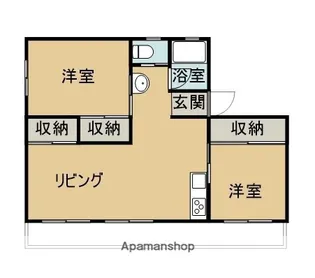 宮本アパート【502号室】の間取り