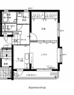 センチュリー原町【301号室】の間取り