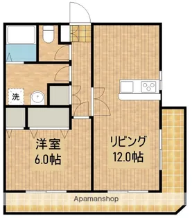TPCマンションⅤ【203号室】の間取り