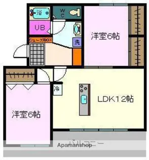 第一都成ハイツ【201号室】の間取り