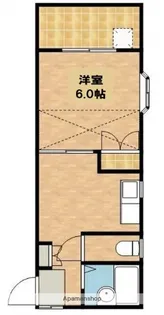 ベルフローラS【206号室】の間取り