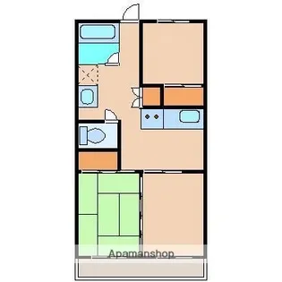 ジーピー11番館【402号室】の間取り