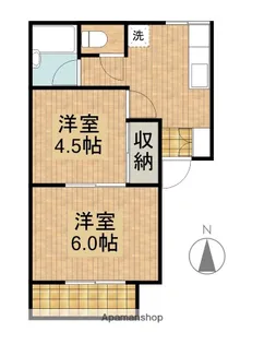 メゾンベル【102号室】の間取り