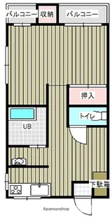 八幡屋ビル【47号室】の間取り