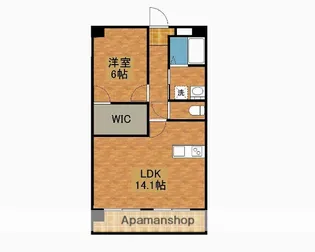 あいらんど星倉【4階】の間取り