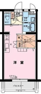 レジデンスけやき【1階】の間取り