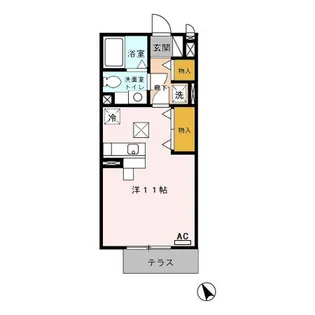 セジュール・アイ【1階】の間取り