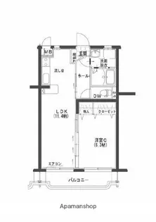 ユーミー南宮崎【1階】の間取り