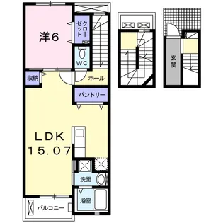 レジデンス・ジール Ⅰ【3階】の間取り
