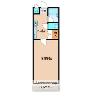 アジュール潮見【406号室】の間取り