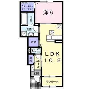 レジーナ・10【1階】の間取り