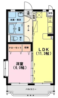 ユーミー上平野【1階】の間取り