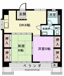 ガーデンヒルズ【203号室】の間取り