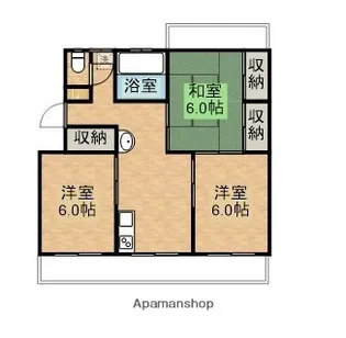 ハイツナガトモⅡ【303号室】の間取り