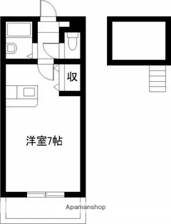 エレガンス小松B【210号室】の間取り