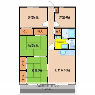 ルミエール吉村B棟【202号室】の間取り