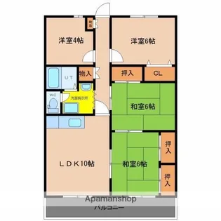 ルミエール吉村B棟【306号室】の間取り