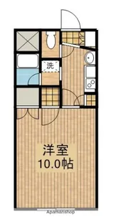 サルヴァトーレ清水【209号室】の間取り