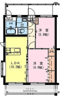 エスプリ【205号室】の間取り