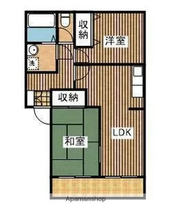 グランドール【B棟201号室】の間取り