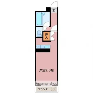 ビューティフルアース2番館【410号室】の間取り