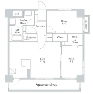 F・STAGE江平【3階】の間取り