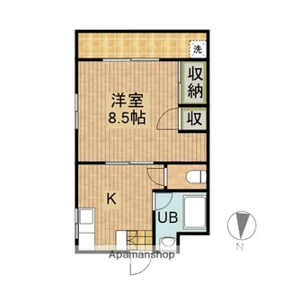 ことぶきコーポ【303号室】の間取り