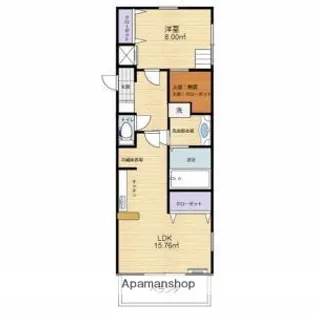 1LDKの間取り画像