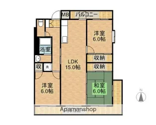 清野ビル【401号室】の間取り