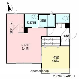ベルセゾン【101号室】の間取り