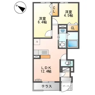 サンタプレイスⅦ【1階】の間取り
