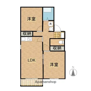 ディアコート恒久【1階】の間取り