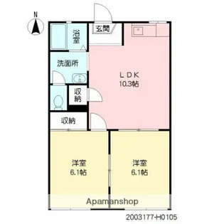 ホワイトパール【1階】の間取り