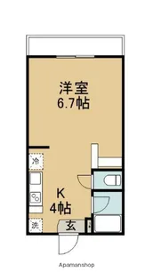 マンションDIG【405号室】の間取り