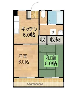 モルチェOOMIYA【201号室】の間取り