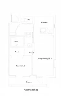 VALO吉村【103号室】の間取り