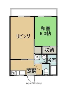 マガタコーポ草葉Ⅱ【2階】の間取り