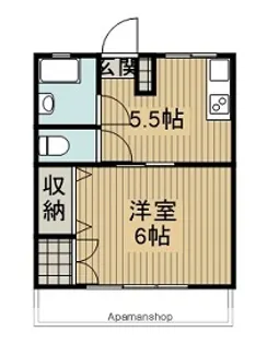 ミルド東大淀【202号室】の間取り