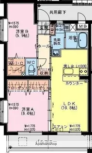 あかねヒルズ南宮崎【3階】の間取り