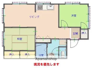 SKY HILL【103号室】の間取り