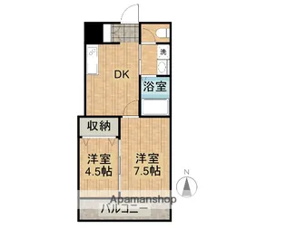 リベラ堀川【403号室】の間取り