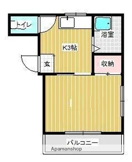 神宮Nコーポ【2階】の間取り