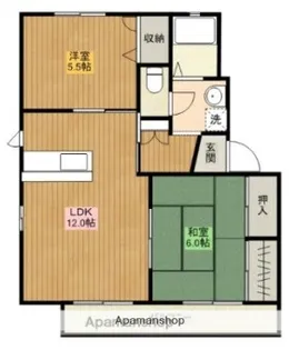ドミール城ヶ崎【2階】の間取り